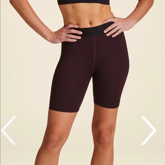 $80 Alala Primary Short in Beet Diamond - Biker Shorts Size Small - Picture 5 of 10